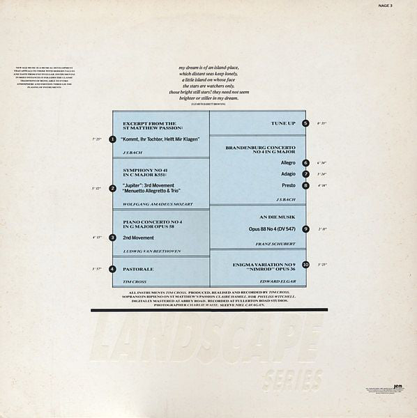 Tim Cross : Classic Landscape (LP, Album)
