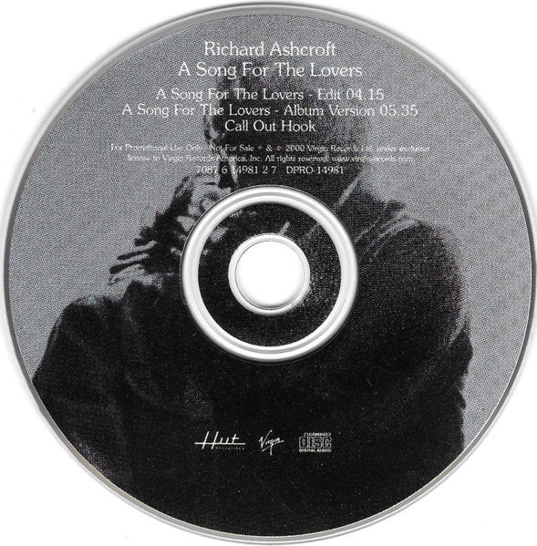 Richard Ashcroft : A Song For The Lovers (CD, Single, Promo)