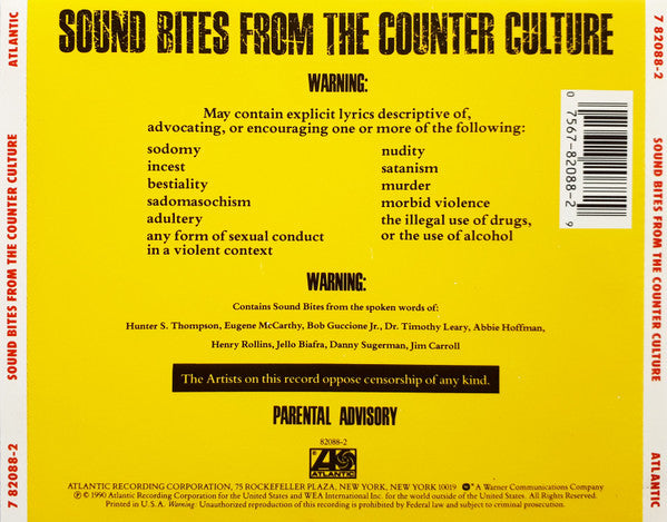 Various : Sound Bites From The Counter Culture (CD, Comp)