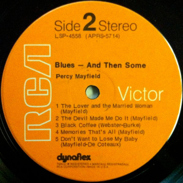 Percy Mayfield : Blues... And Then Some (LP, Album)