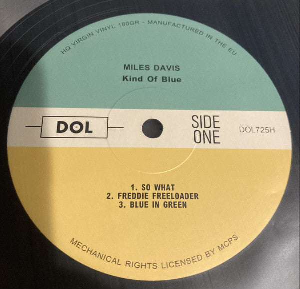 Miles Davis : Kind Of Blue (LP, Album, RE, RP, 180)