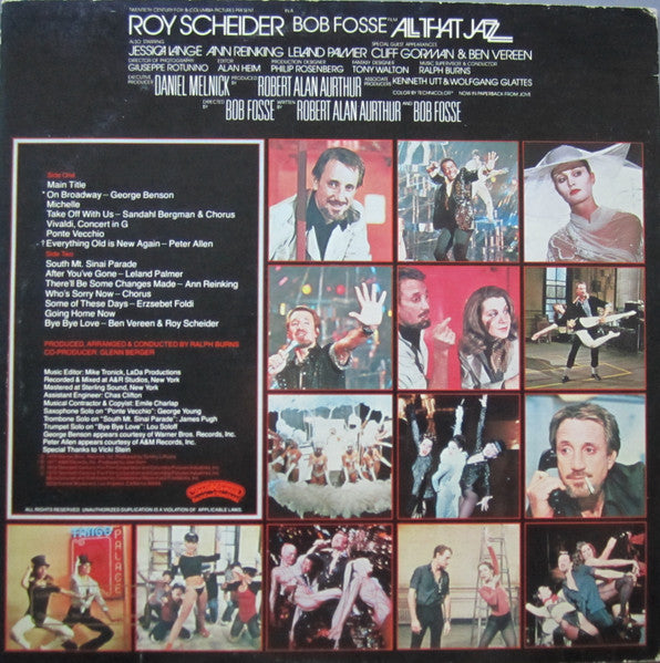 Various : All That Jazz - Music From The Original Motion Picture Soundtrack (LP, Album, Comp, Promo, PRC)
