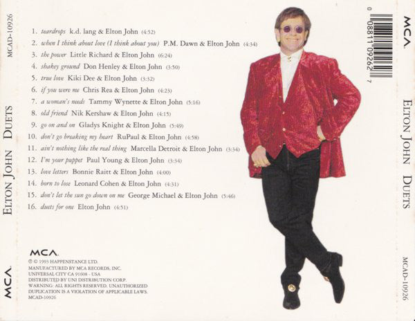 Elton John : Duets (CD, Album)