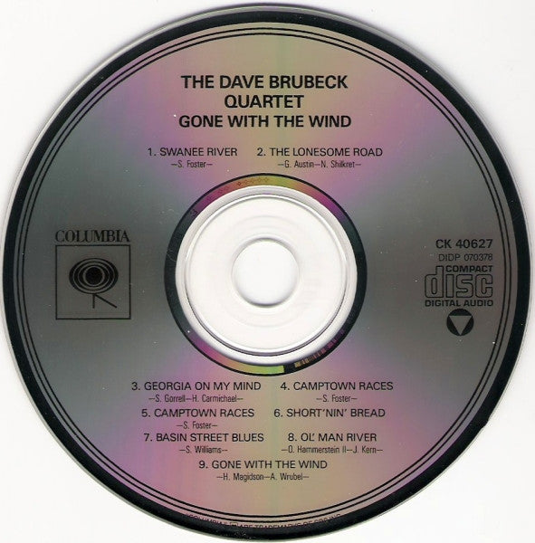 The Dave Brubeck Quartet : Gone With The Wind (CD, Album, RE, RM)