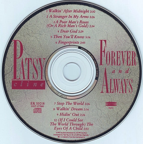 Patsy Cline : Forever And Always (CD, Comp)