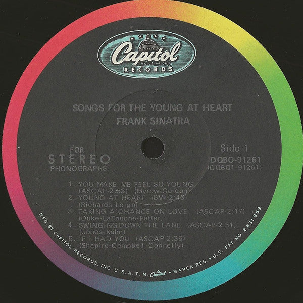 Frank Sinatra : Songs For The Young At Heart (2xLP, Comp, Club, Gat)