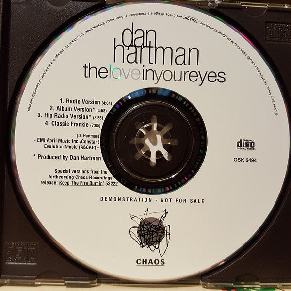 Dan Hartman : The Love In Your Eyes (CD, Maxi, Promo)