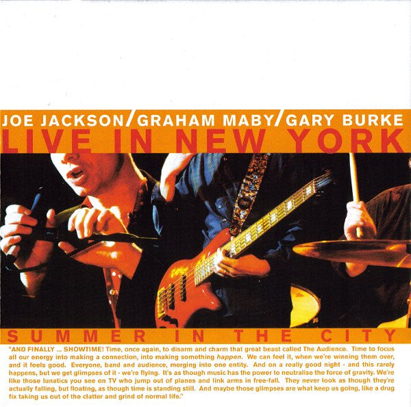 Joe Jackson / Graham Maby / Gary Burke : Summer In The City (Live In New York) (CD, Album)