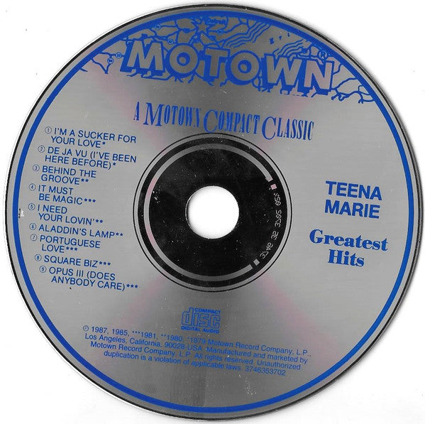 Teena Marie : Greatest Hits (CD, Comp)