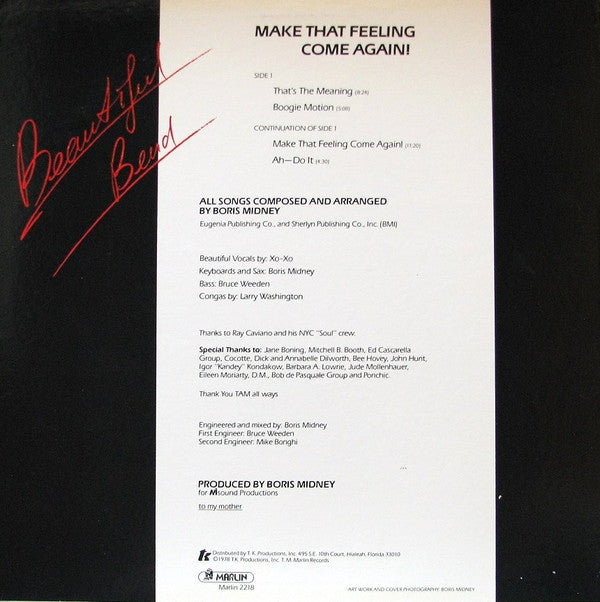 Beautiful Bend : Make That Feeling Come Again! (LP, Album, Mixed, PRC)