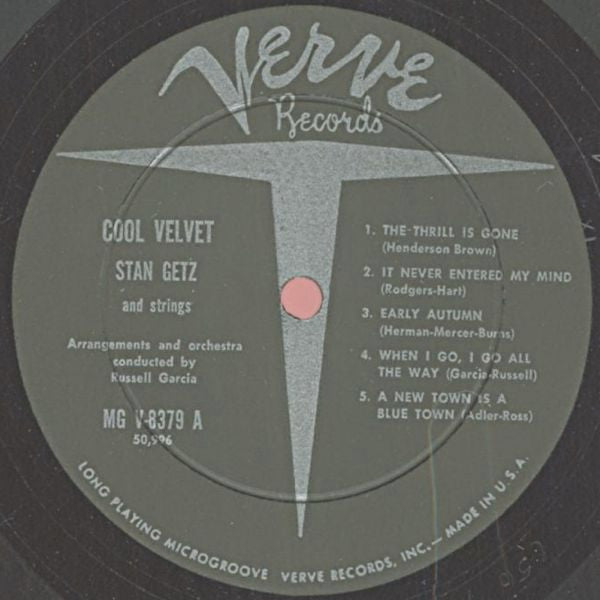 Stan Getz And Strings : Cool Velvet (LP, Album, Mono, RP, Hol)