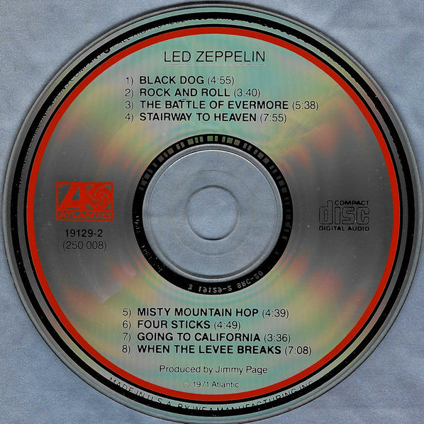 Led Zeppelin : Untitled (CD, Album, RE, SRC)