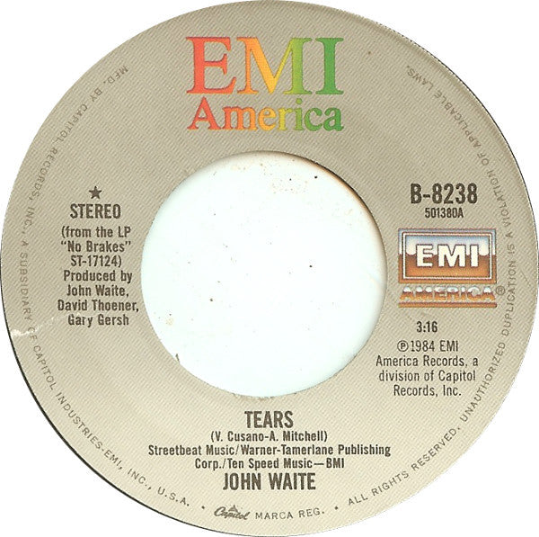 John Waite : Tears (7")