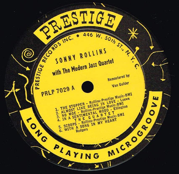 Sonny Rollins With The Modern Jazz Quartet Featuring Art Blakey And Kenny Drew : Sonny Rollins With The Modern Jazz Quartet (LP, Comp, Mono, RM)