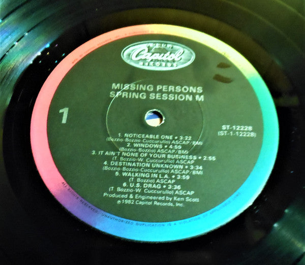 Missing Persons : Spring Session M (LP, Album, Win)