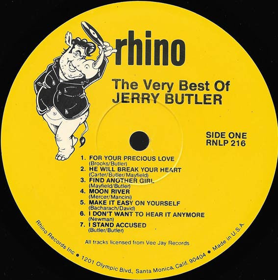 Jerry Butler : The Best Of Jerry Butler 1958-1969 (LP, Comp)