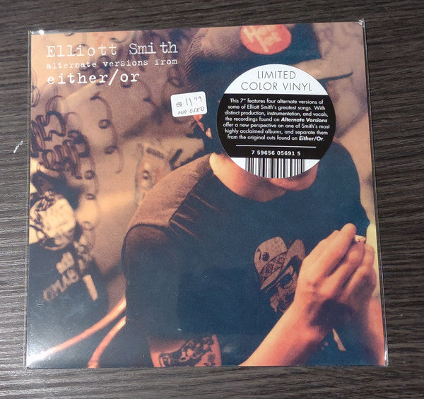 Elliott Smith : Alternate Versions From Either/Or (7", Ltd, RE, Whi)
