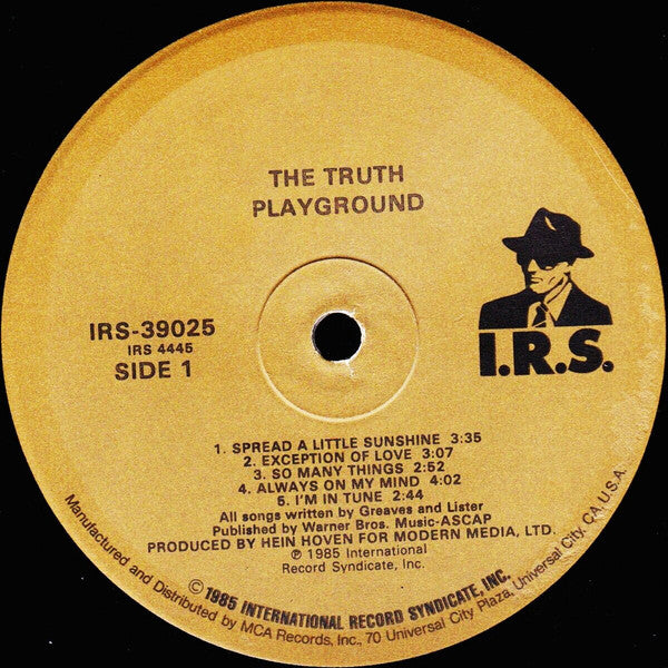 The Truth (6) : Playground (LP, Album, Glo)