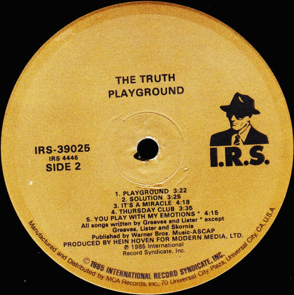 The Truth (6) : Playground (LP, Album, Glo)