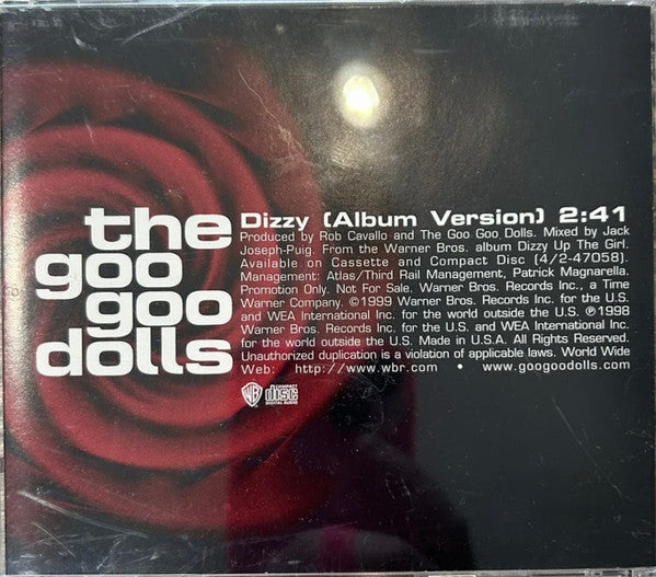 Goo Goo Dolls : Dizzy (CD, Single, Promo)