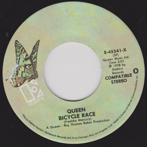 Queen : Bicycle Race / Fat Bottomed Girls (7", Single, But)