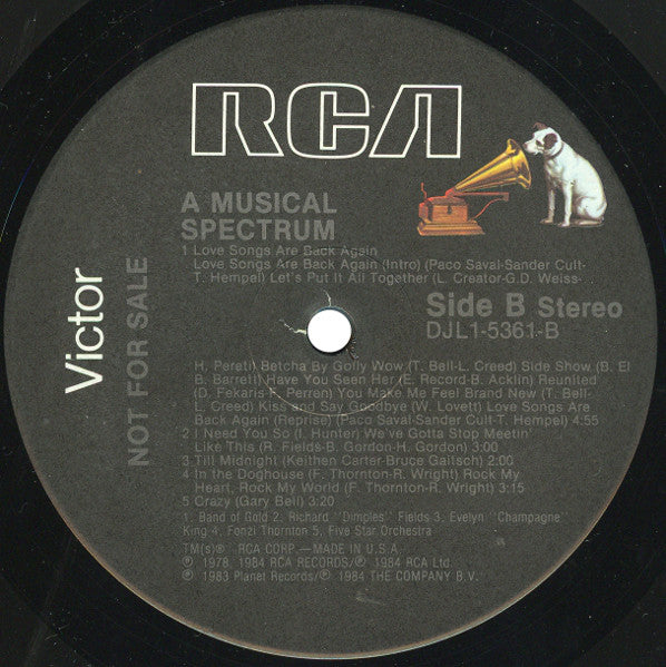 Various : A Musical Spectrum (LP, Comp, Promo, Smplr)