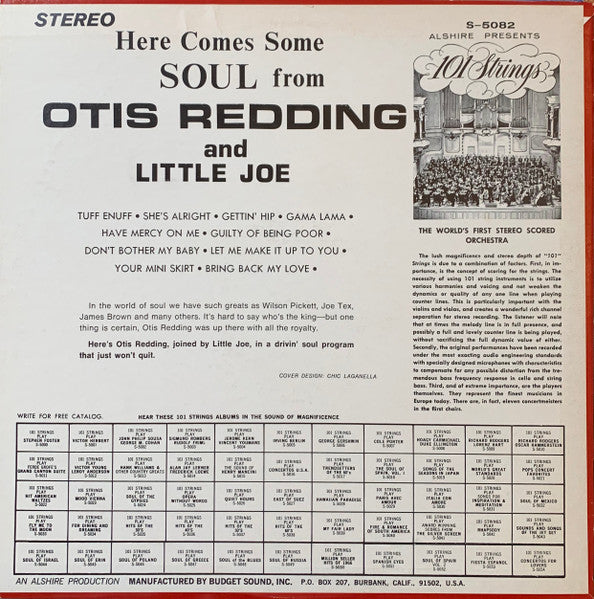Otis Redding And Little Joe Curtis : Soul As Sung By (LP, Album, Comp)