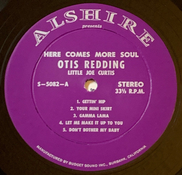 Otis Redding And Little Joe Curtis : Soul As Sung By (LP, Album, Comp)