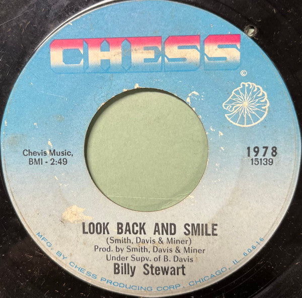 Billy Stewart : Secret Love / Look Back And Smile (7", Single, Mid)