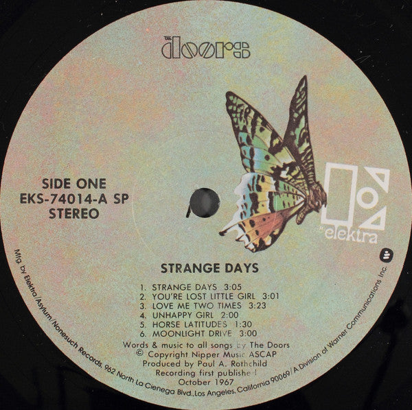 The Doors : Strange Days (LP, Album, RE)