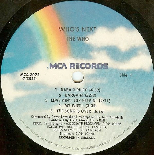 The Who : Who's Next (LP, Album, RE)