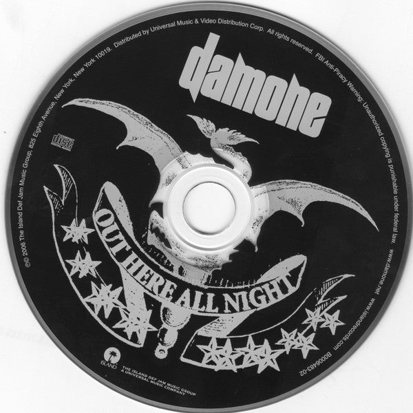 Damone (4) : Out Here All Night (CD, Album)
