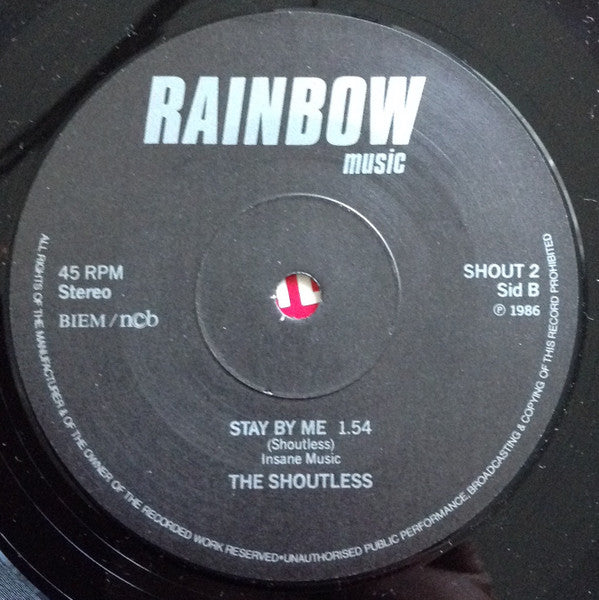 The Shoutless : Baby Come On (7", Single)