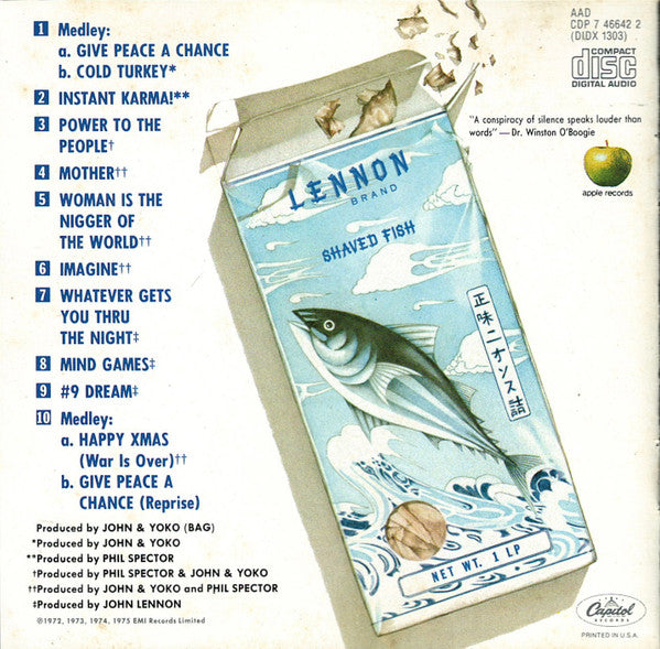 Lennon* / Plastic Ono Band* : Shaved Fish (CD, Comp, RE)