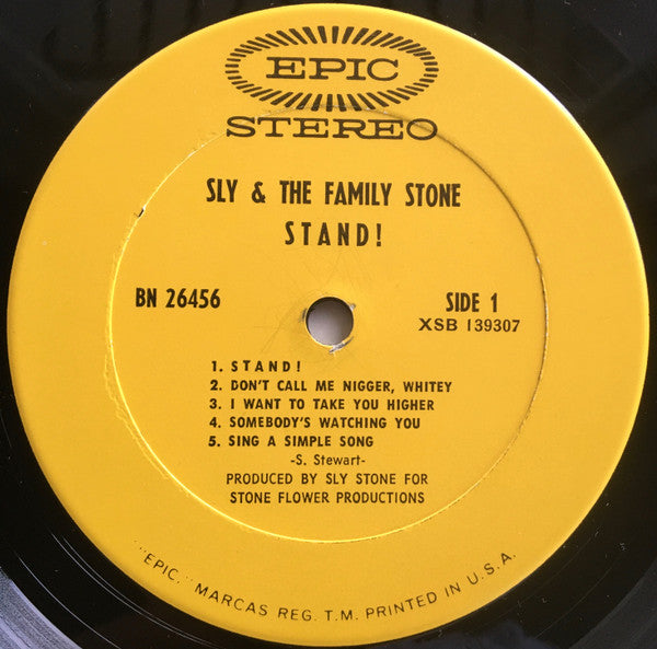 Sly And The Family Stone* : Stand! (LP, Album, Mixed, Ter)