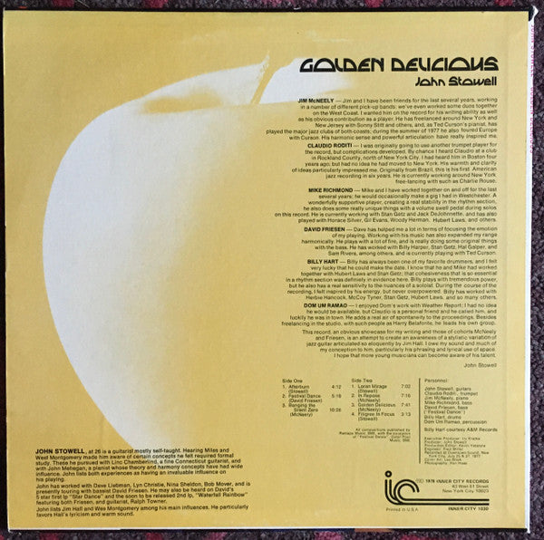 John Stowell : Golden Delicious (LP)