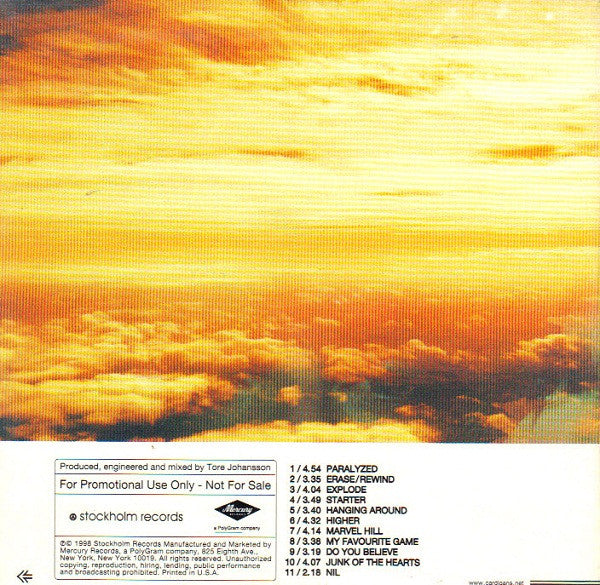 The Cardigans : Gran Turismo (CD, Advance, Promo, Car)