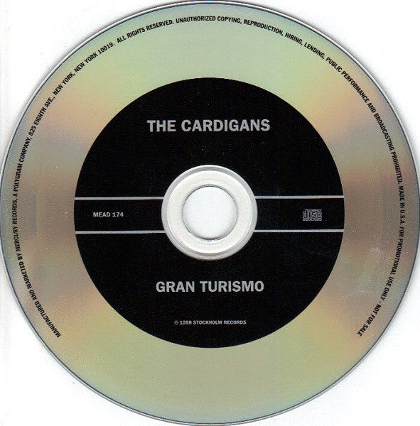 The Cardigans : Gran Turismo (CD, Advance, Promo, Car)