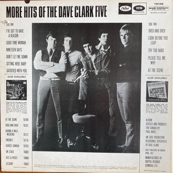 The Dave Clark Five : More Hits of (LP, Comp, Mono)
