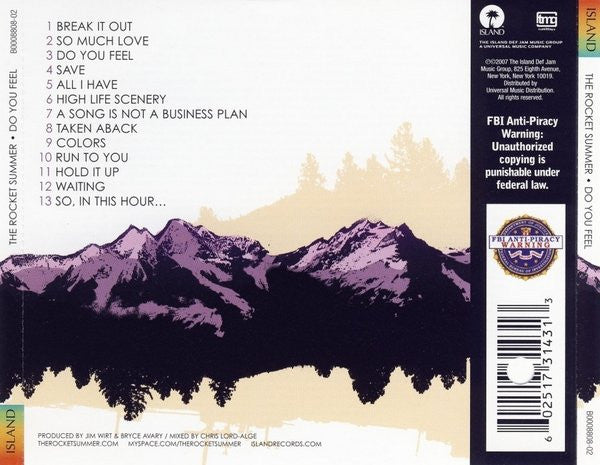 The Rocket Summer : Do You Feel (CD, Album)