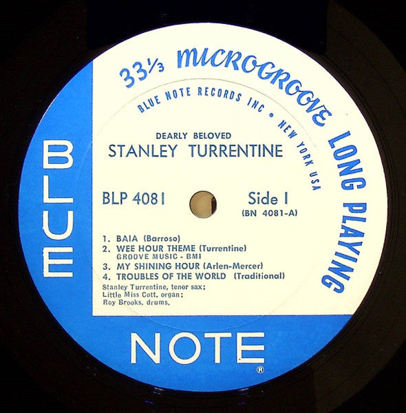 Stanley Turrentine : Dearly Beloved (LP, Album, Mono, RVG)