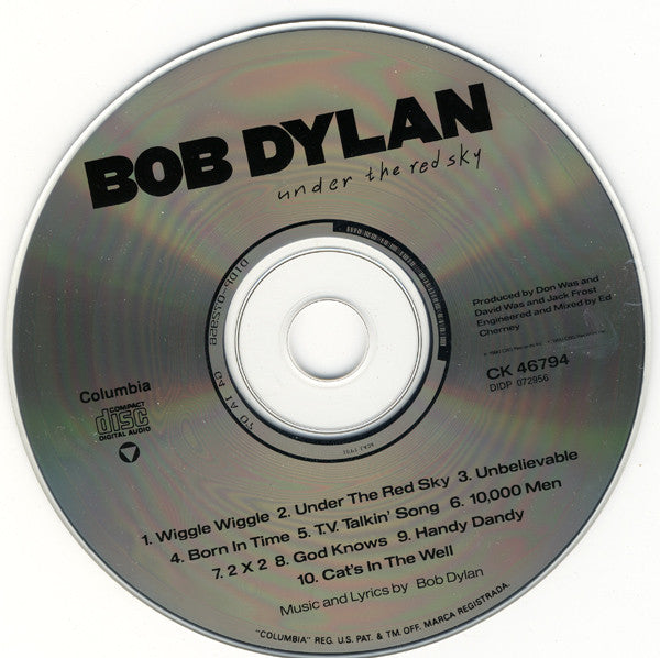 Bob Dylan : Under The Red Sky (CD, Album, RE)