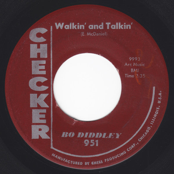 Bo Diddley : Walkin' And Talkin' (7", Single)