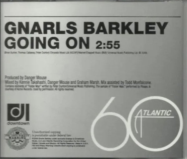 Gnarls Barkley : Going On (CD, Single, Promo)