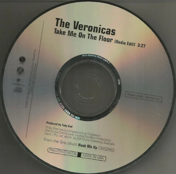 The Veronicas : Take Me On The Floor (CD, Single, Promo)