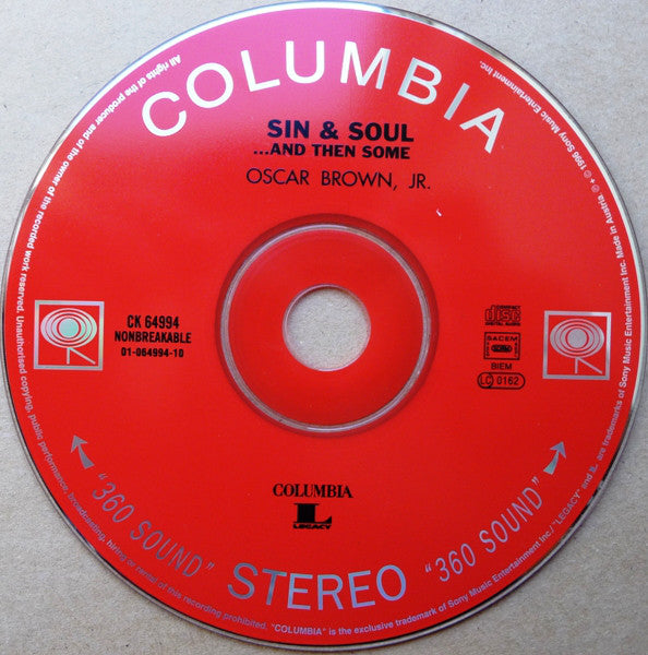 Oscar Brown Jr. : Sin & Soul...And Then Some (CD, Album, RE, RM)