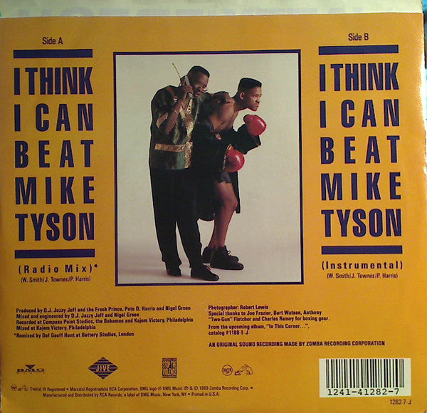 DJ Jazzy Jeff & The Fresh Prince : I Think I Can Beat Mike Tyson (7", Single)