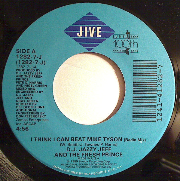 DJ Jazzy Jeff & The Fresh Prince : I Think I Can Beat Mike Tyson (7", Single)