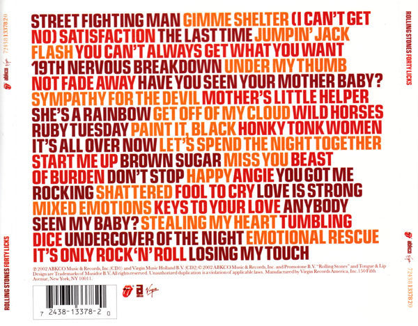 The Rolling Stones : Forty Licks (2xCD, Comp)