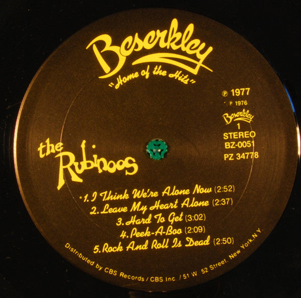 The Rubinoos : The Rubinoos (LP, Album)